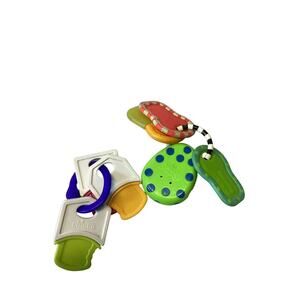 Sassy Baby Key Ring Teethers Multicolor